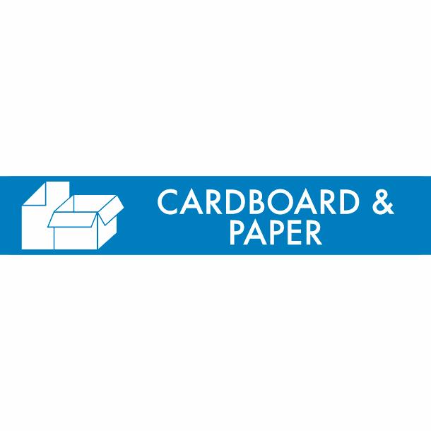 Piktogramm Cardboard & Paper 16x3 cm Magnetisch Blau
