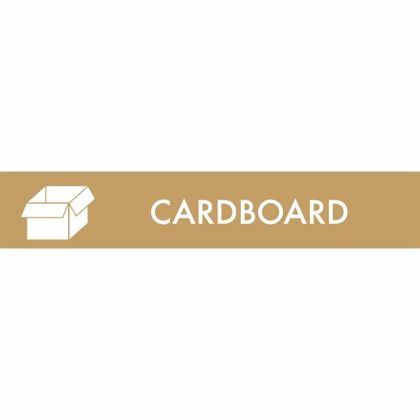 Piktogramm Cardboard 16x3 cm Magnetisch Braun