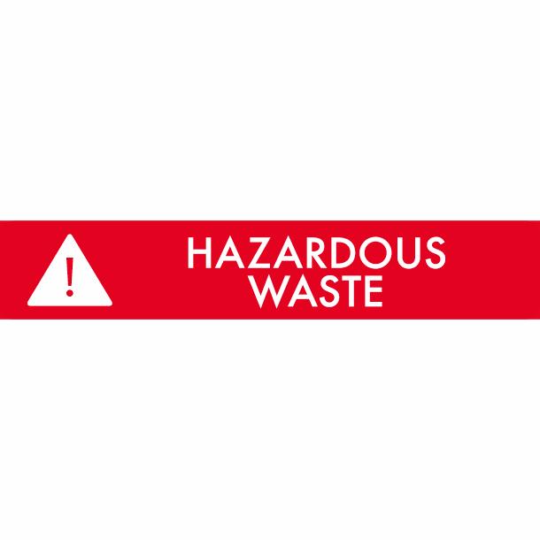 Piktogramm Hazardous waste 16x3 cm Magnetisch Rot